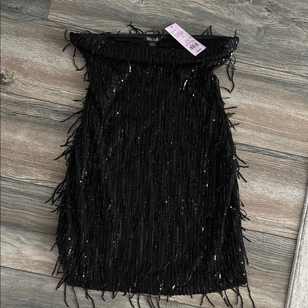 Wild Fable Black Sequin Mini Dress